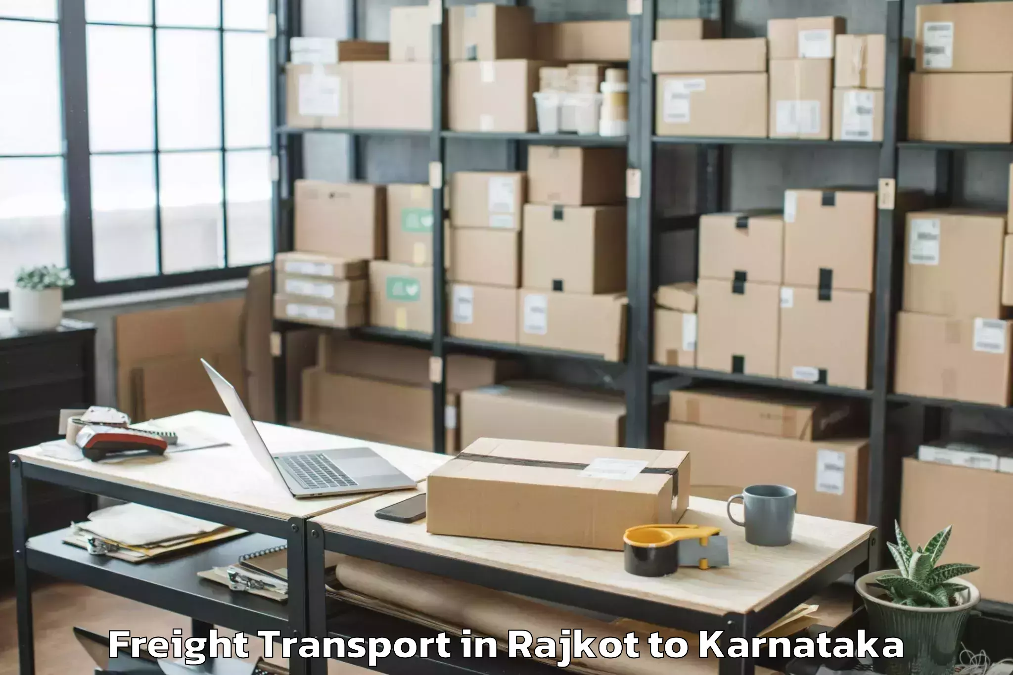 Easy Rajkot to Salahalli Freight Transport Booking